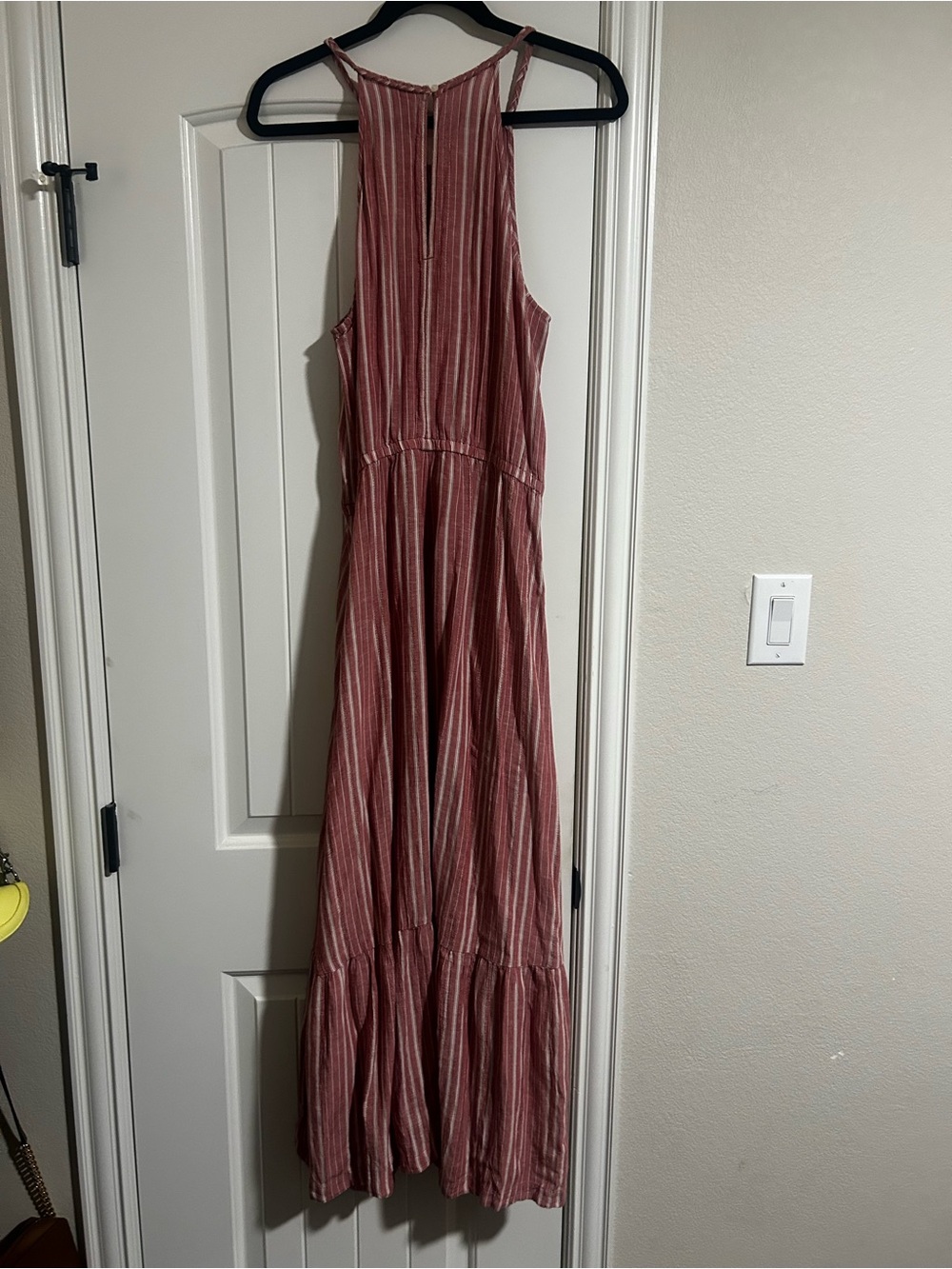 Old Navy Rose-Striped Sleeveless Maxi Dress